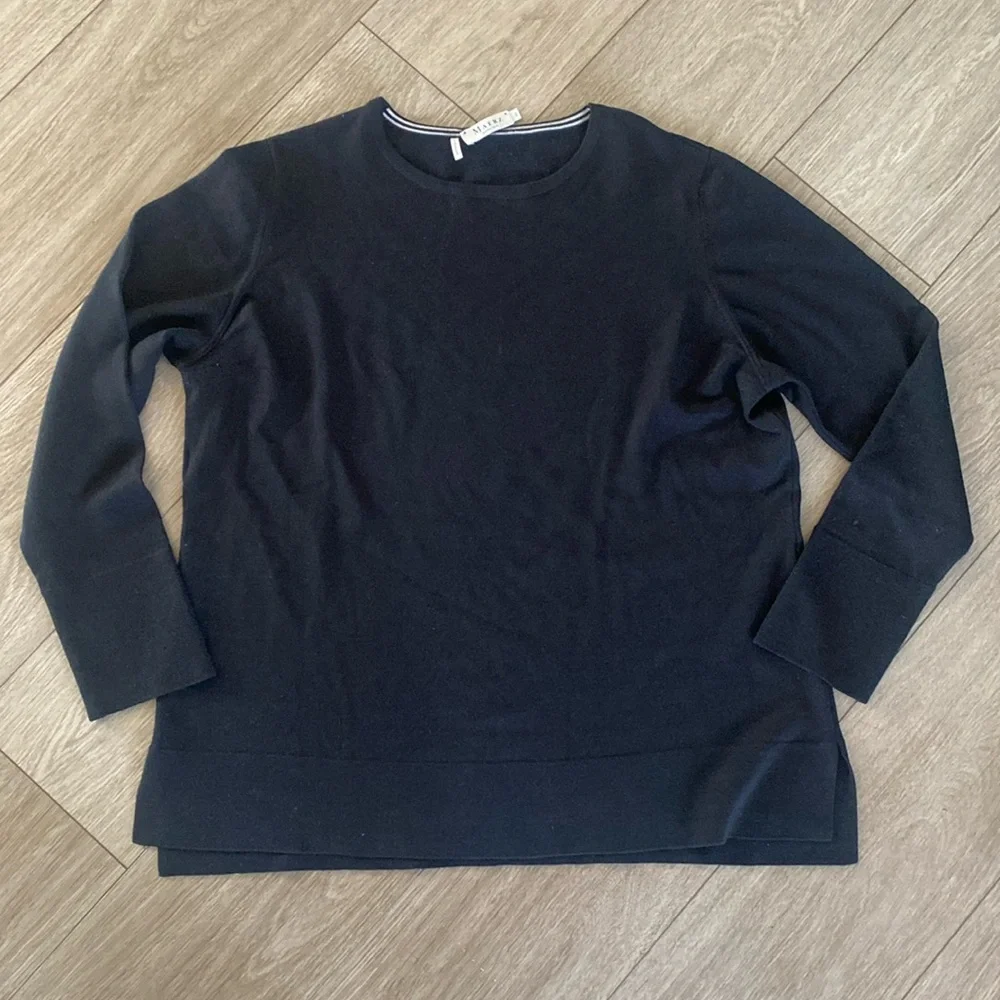 Maerz muenchen Women’s superfine merino wool size 44 black sweater